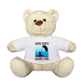 Kitesurfen Kitesurfen Kiteboarding Kiteboarder - Teddy - Weiß - Vorne
