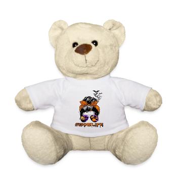 Mom Life Halloween - Teddy Bear - white - Front