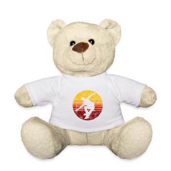 Skateboarder Skateboard Skater Skate Skateing - Nounours - blanc - Devant
