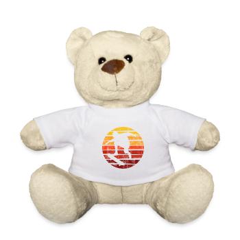 Skateboarder Skateboard Skater Skate Skateing - Nounours - blanc - Devant