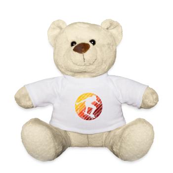 Skateboard Skateboarder Skater Skate Skateing - Nounours - blanc - Devant