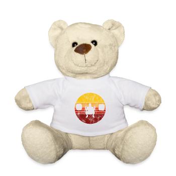 Musculation Bodybuilder GYM Fitnessstudio Retro - Nounours - blanc - Devant