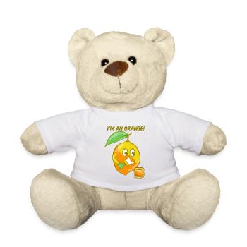 Ich bin eine Orange - Teddy - Weiß - Vorne
