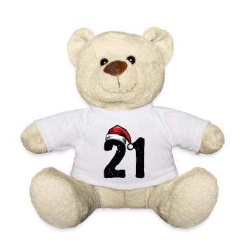 21 Numéro Noël - Nounours - blanc - Devant