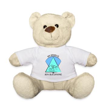 Bus Busfahrer Schulbus Autobus Busfahrerin - Teddy - Weiß - Vorne