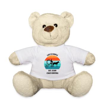 Calèche de cocher Calèche tirée par des chevaux Calèche - Nounours - blanc - Devant