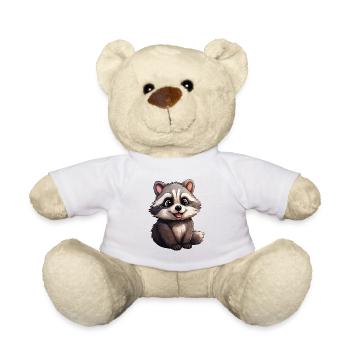 Bébé raton laveur - Nounours - blanc - Devant