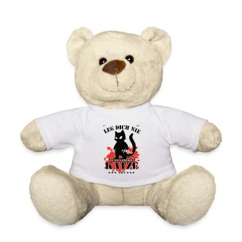 Ne plaisantez pas avec un chat noir ! - Nounours - blanc - Devant