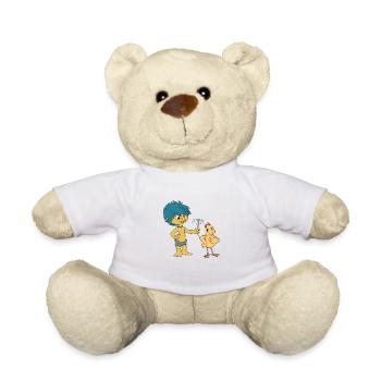 Plumps & Küken Blume - Teddy - Weiß - Vorne