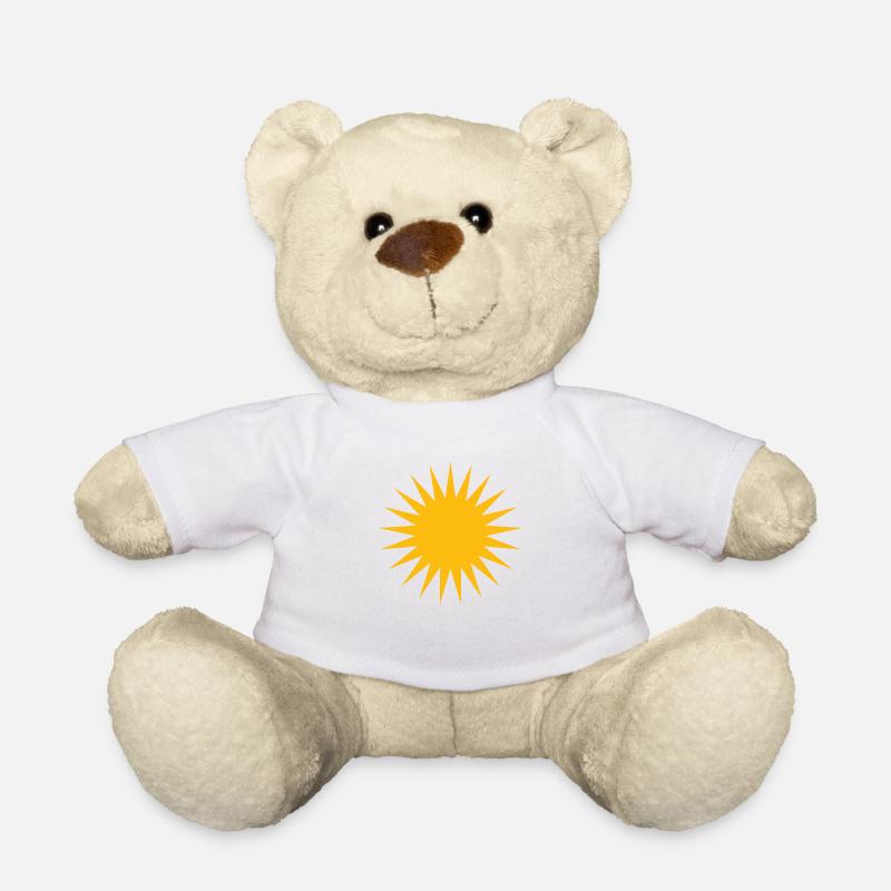 Kurdische Sonne Symbol - Teddy - Weiß
