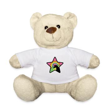 Einhorn Stern - Teddy - Weiß - Vorne