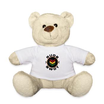 Rude Bwoy black distressed - Teddy - Weiß - Vorne