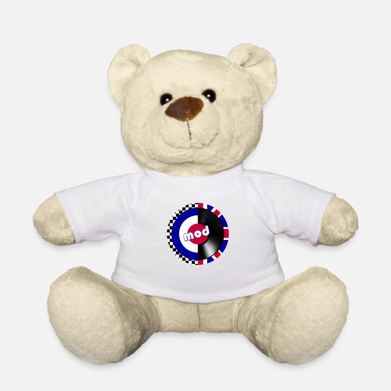 mod target record - Teddy Bear - white