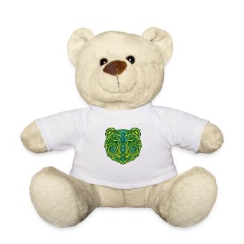 ours design tribal - Nounours - blanc - Devant