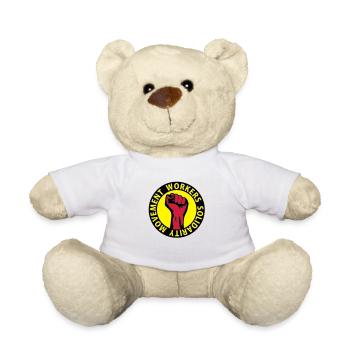 3 colors - Workers Solidarity Movement - Working - Nounours - blanc - Devant