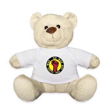 3 colors - no war but the class war - against - Nounours - blanc - Devant