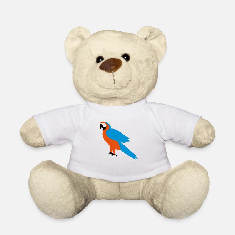 Papagei - Teddy - Weiß