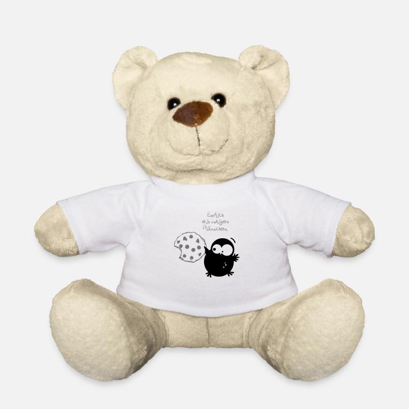 Eine Eule // Endlich ein ruhiges Plätzchen. - Teddy - Weiß