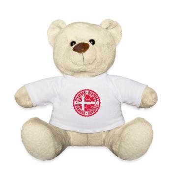 Danemark ballon drapeau danois Fan Football Sports - Nounours - blanc - Devant