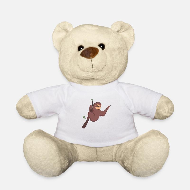 Faultier - Teddy - Weiß