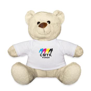 CMYK Superhelden - Teddy - Weiß - Vorne
