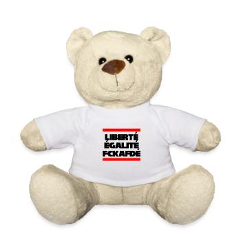 Gegen die AfD - Teddy - Weiß - Vorne