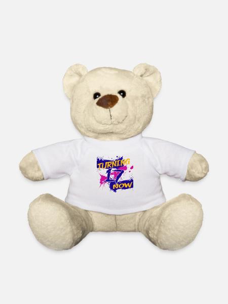 Turning 17 now - Teddy Bear - white