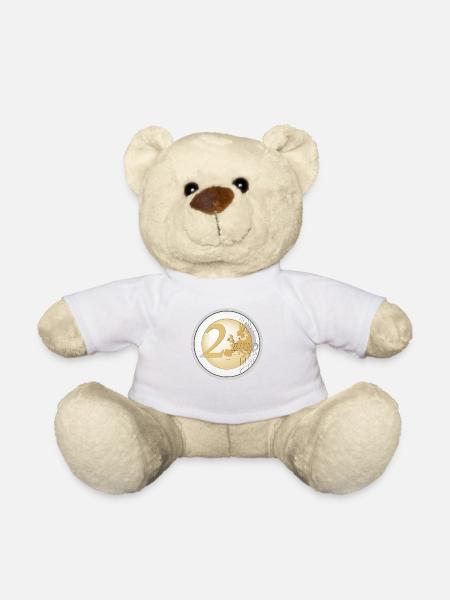 2 € Euro coin - Teddy Bear - white