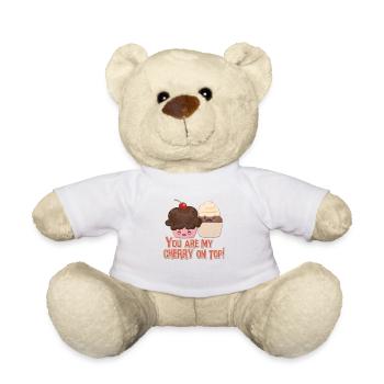 you are my cherry on top- du bist das i-tüpfelchen - Teddy - Weiß - Vorne