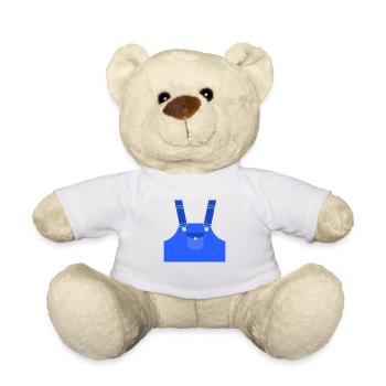 Typical blue man - Teddy Bear - white - Front