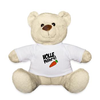 Pleine carotte - carotte - motif drôle - Nounours - blanc - Devant