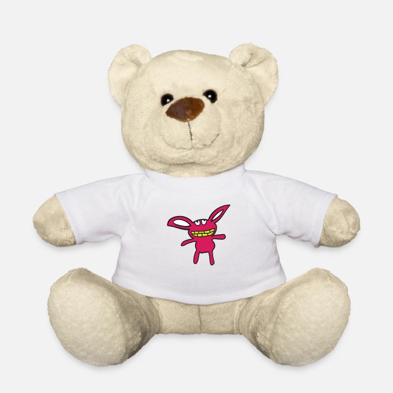 Zeichentrick Monster - Teddy - Weiß