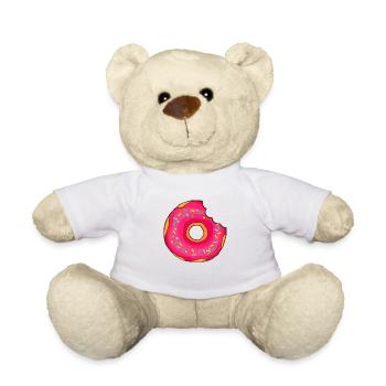 Donuts Confiserie Cookie Tart Cake Pies - Teddy Bear - white - Front