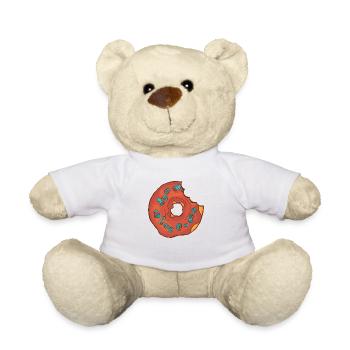 Donuts Confiserie Cookie Tart Cake Pies - Teddy Bear - white - Front