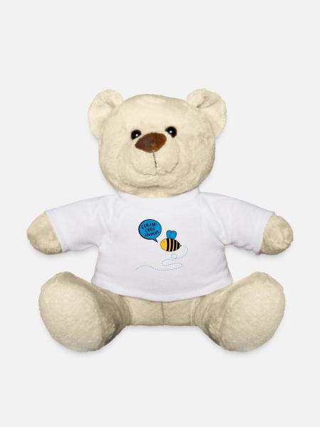 Philosophie Sokrates Biene Lustiger Spruch Tier - Teddy - Weiß