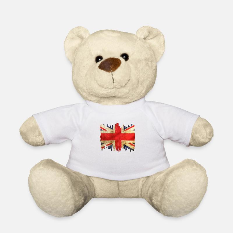 England - Teddy Bear - white
