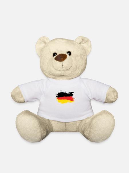 Drapeau Allemagne Allemagne - Nounours - blanc