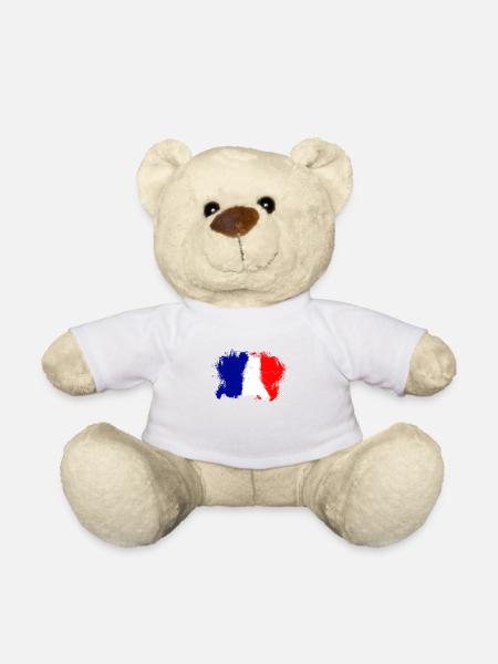 France France flag - Teddy Bear - white