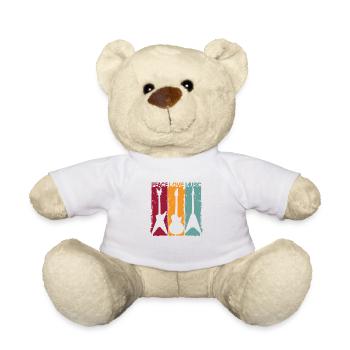 Guitar Retro Vintage - Teddy Bear - white - Front