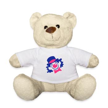 Ein Clown-Gesicht - Teddy - Weiß - Vorne
