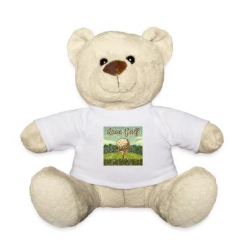 Golf Golf Shirt Idée Cadeau Golfeur Vintage - Nounours - blanc - Devant