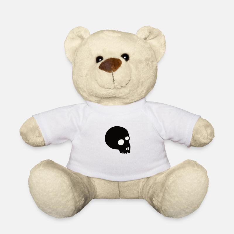 skull - Teddy - Weiß
