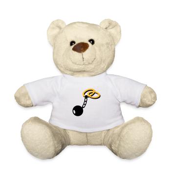 Mariage Bagues - Nounours - blanc - Devant