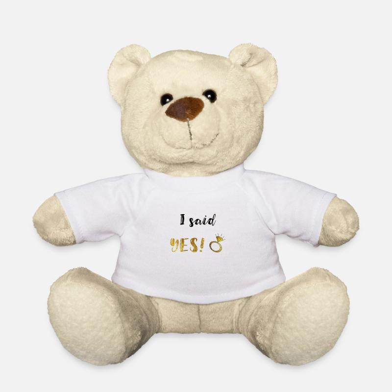 i said yes - Teddy - Weiß