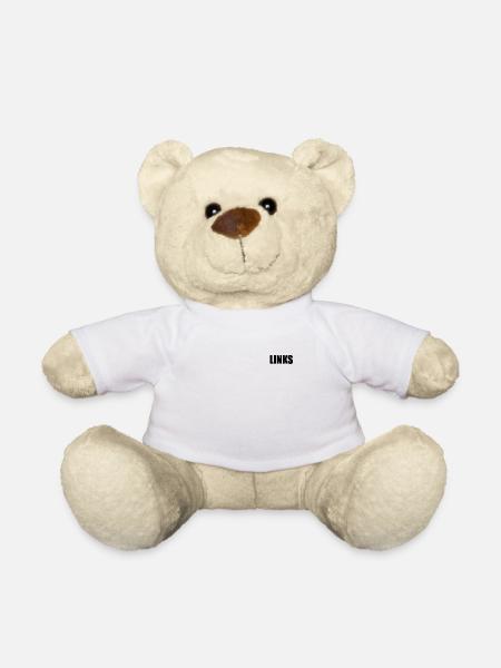 LEFT - Teddy Bear - white