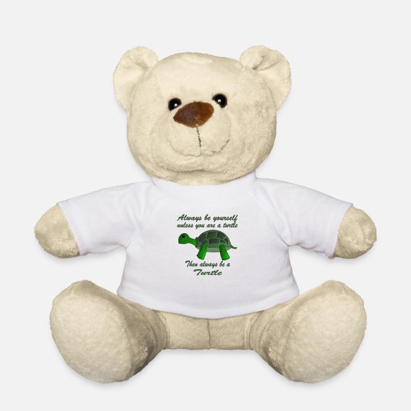 Always be a Turtle | turtle - Teddy Bear - white