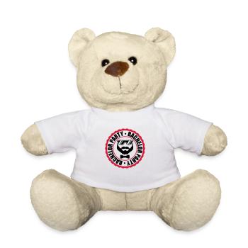 circle ring stamp team bachelor party bache - Teddy Bear - white - Front