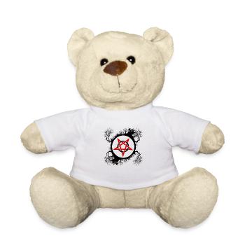 Witchcraft Pentagram Magic Circle T-Shirt - Teddy Bear - white - Front