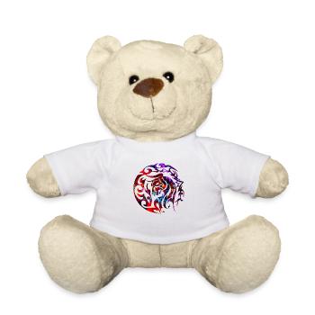 Tribal Stier Bulle Rind - Teddy - Weiß - Vorne