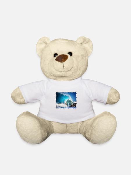 Tsunami Apocalypse New York Cool T-Shirt Gift - Teddy - Weiß